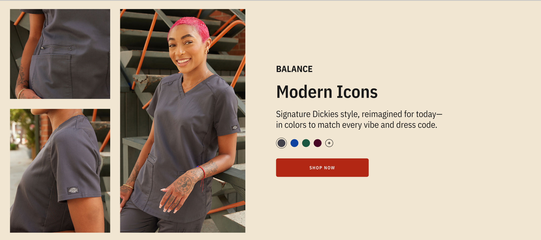 Balance - signature Dickies style, reimagined for today. Shop Now.